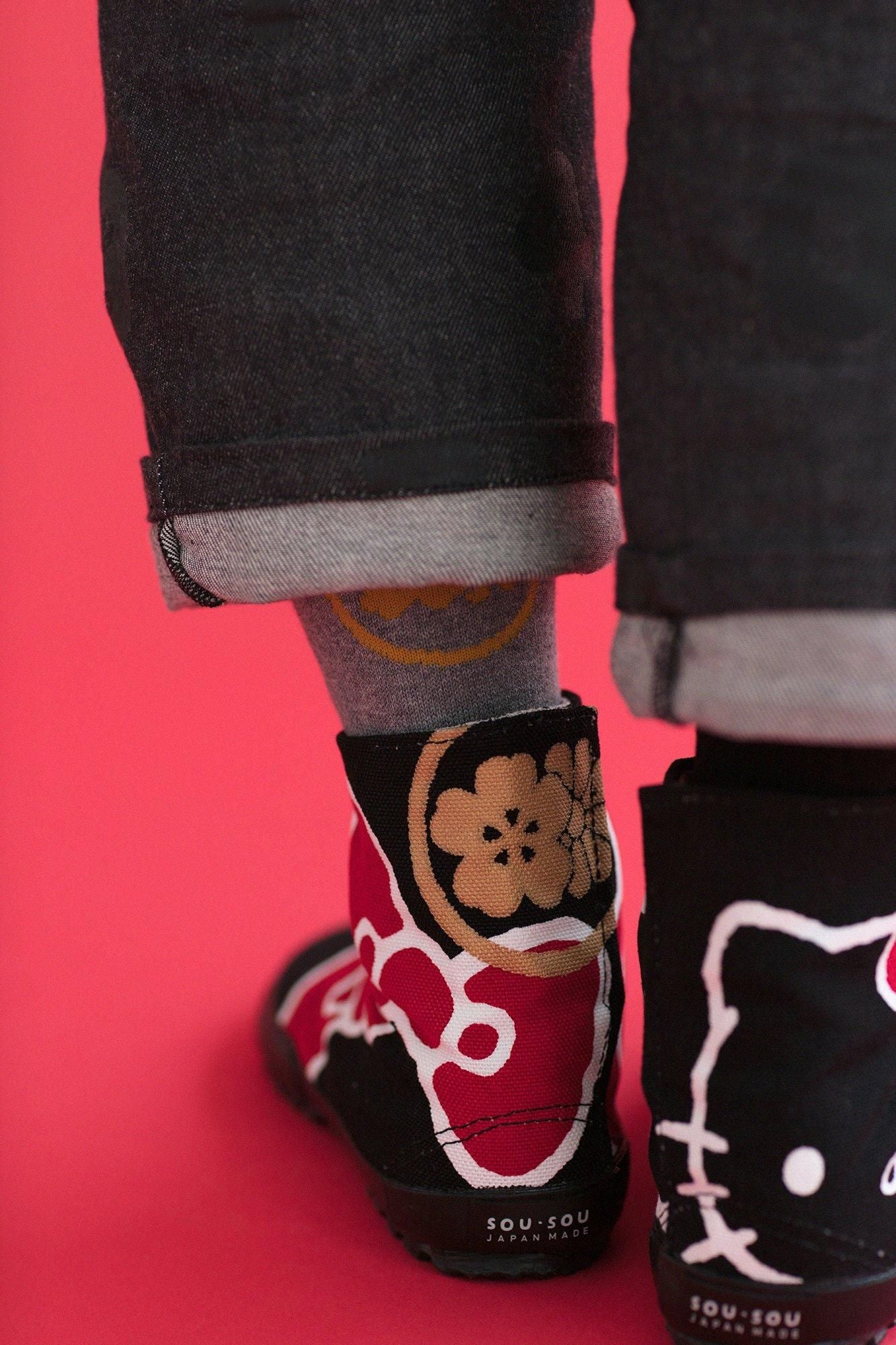 Jikatabi/Hello Kitty× eingefügtSOU・SOU nasse Farbe