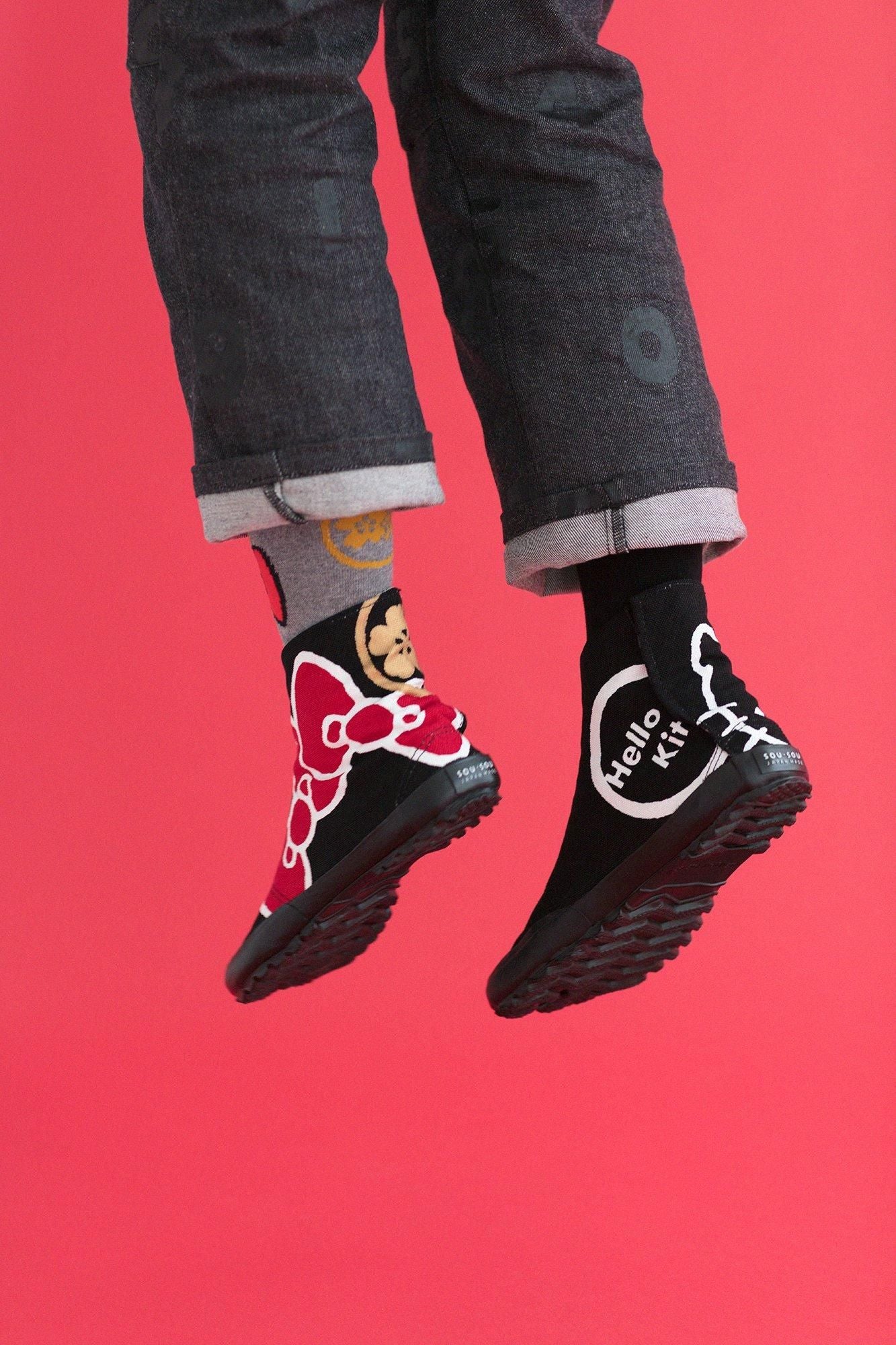 Jikatabi/Hello Kitty× eingefügtSOU・SOU nasse Farbe