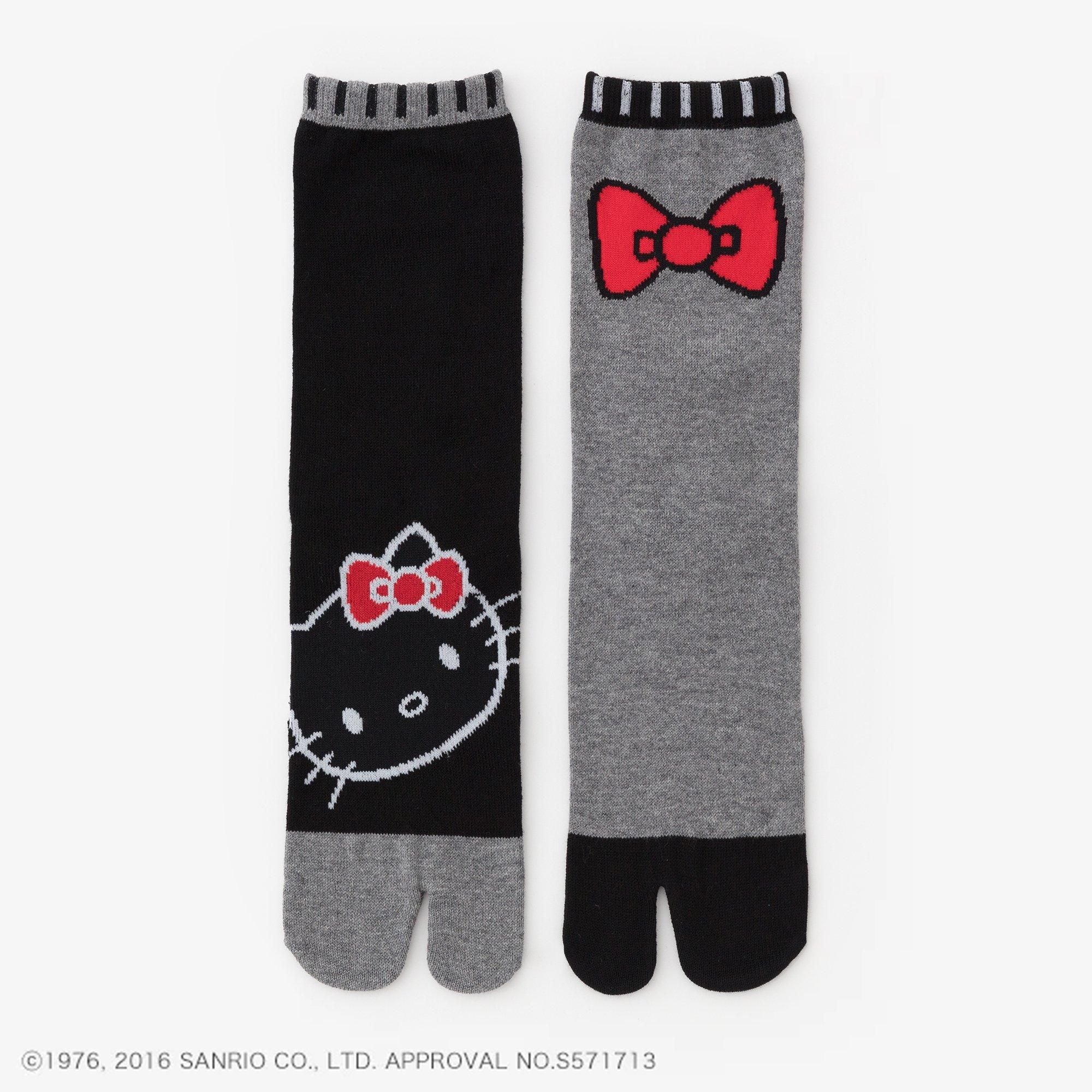 足袋下（普通丈）／Hello Kitty×SOU・SOU 濡羽色 【女性用】