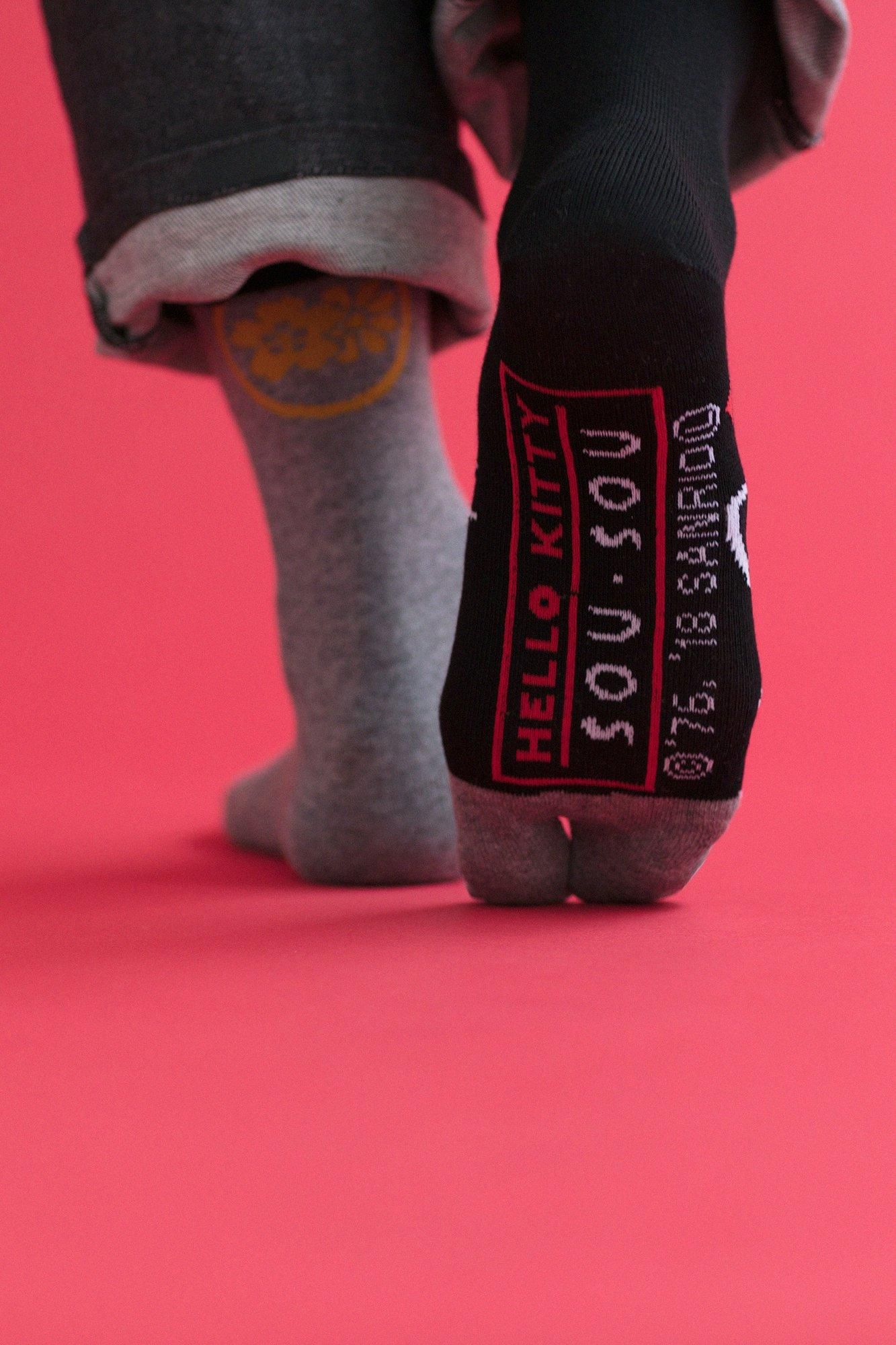 足袋下（普通丈）／Hello Kitty×SOU・SOU 濡羽色 【女性用】