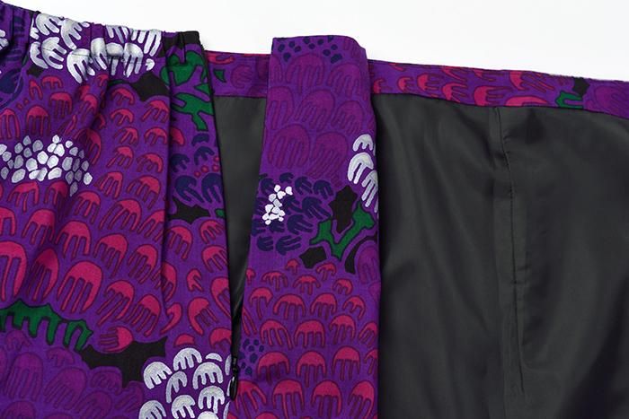 모슬린 코시키 스커트／켄란 나이트 퍼플(팜)