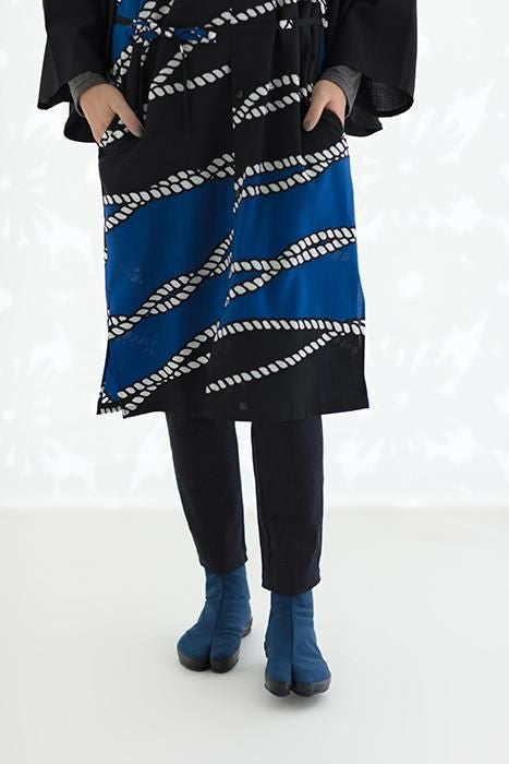 Festival collé Tabi chaussettes / Dark Navy x Chrysanthemum (Noukon x Kiku)