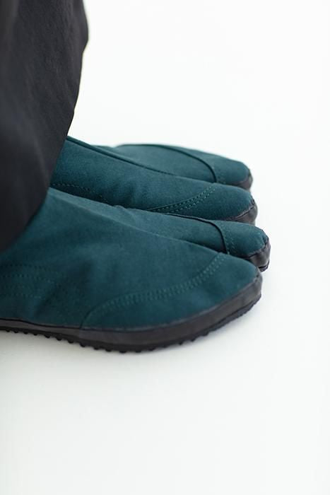 Festival Split Toe Tabi Shoes / Dark Green×Wooden Mosaic