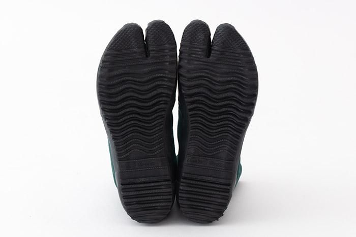 Festival Split Toe Tabi Shoes / Dark Green×Wooden Mosaic