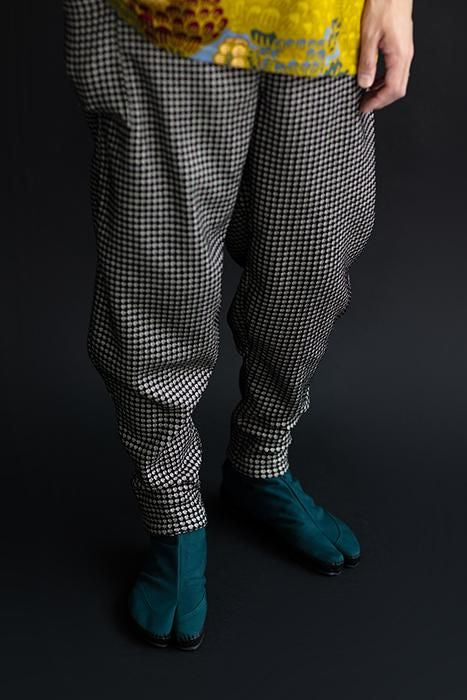 Festival Split Toe Tabi Shoes / Dark Green×Wooden Mosaic