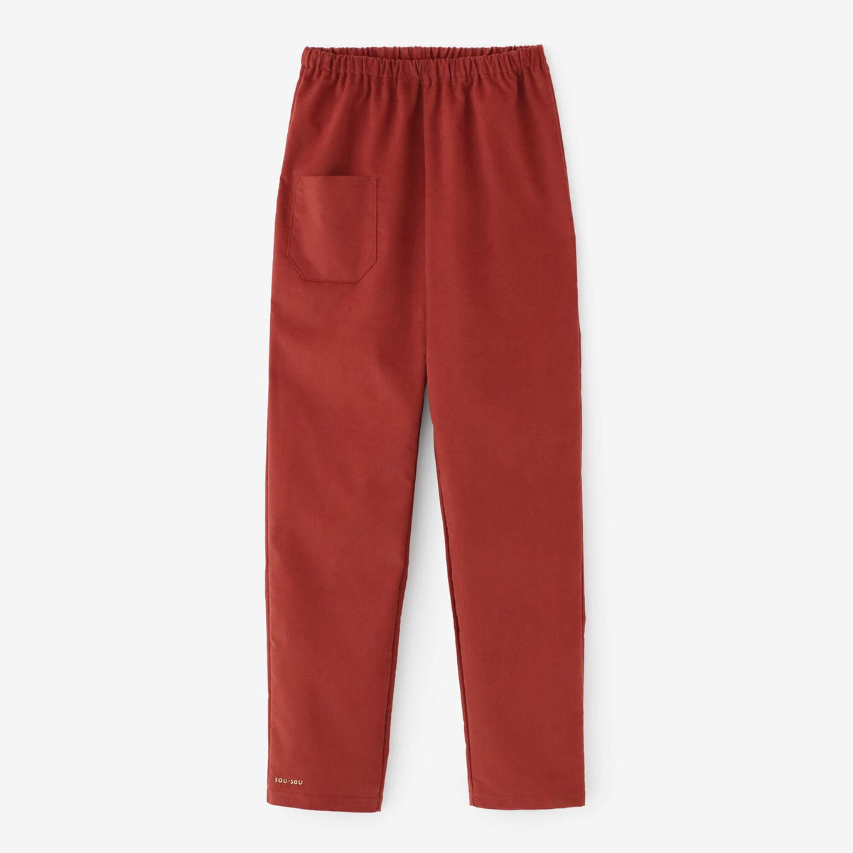 コール天 稍（やや） 細形（やや ほそなり）えんゆう穿き／緋色