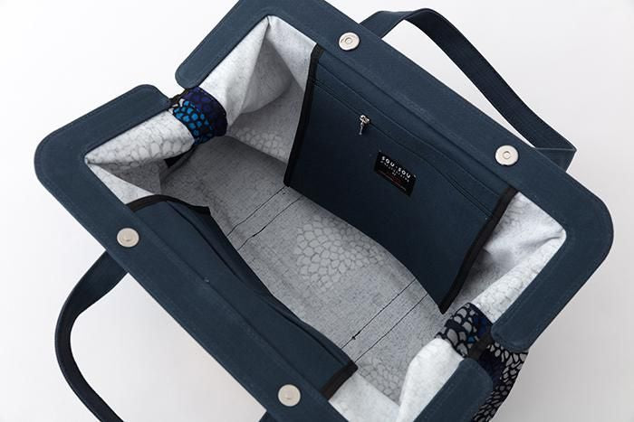 SOU・SOU×Y’SACCS 托特口金包 大 / 全菊