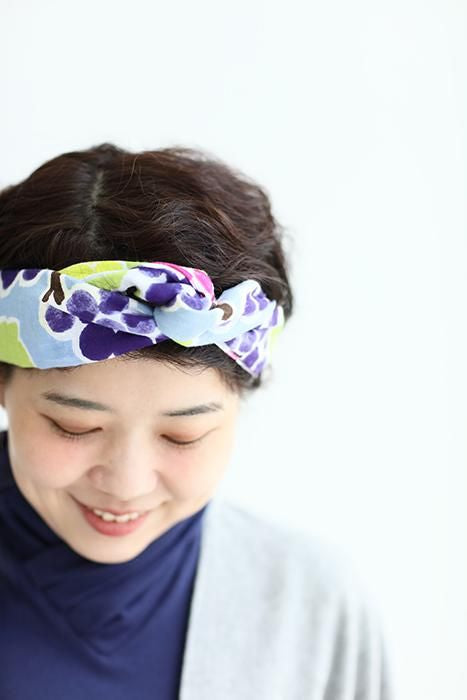 Ise Momen textile tenugui/cueillette des raisins