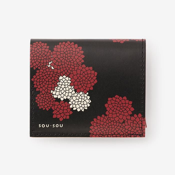 即購入⭕️ 京都 SOU・SOU×クアトロガッツ 小さいふ。SO-SU-U 濡羽色 SOU・SOU×クアトロガッツ 小さいふ。／SO-SU-U 濡羽色（ぬれば