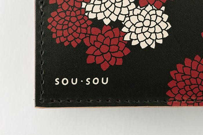 SOU・SOU×QUATRO GATS 手掌錢包/雲間菊​ ​