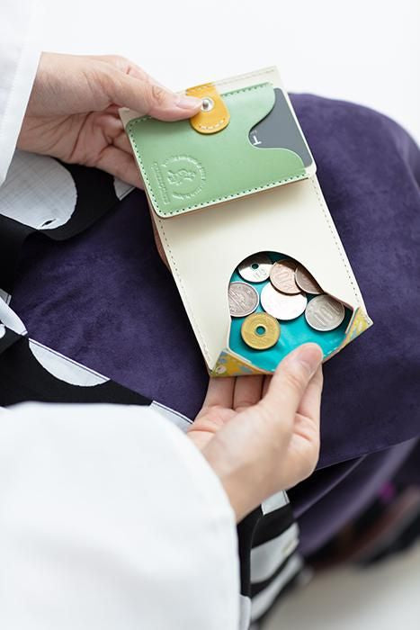 SOU・SOU×QUATRO GATS 手掌錢包/有花