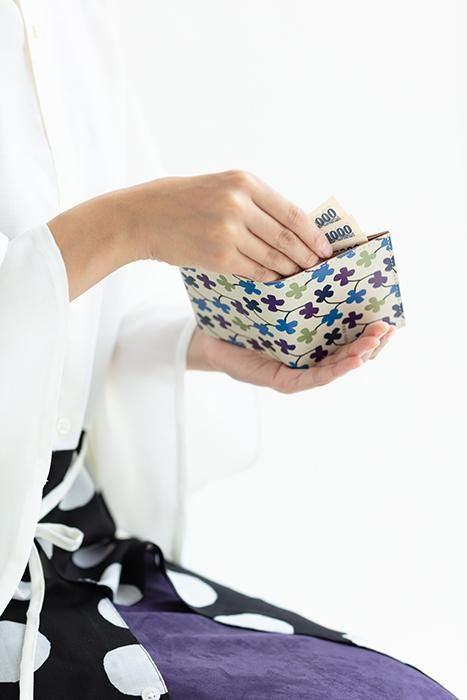 SOU・SOU×QUATRO GATS 手掌錢包/花遊​ ​