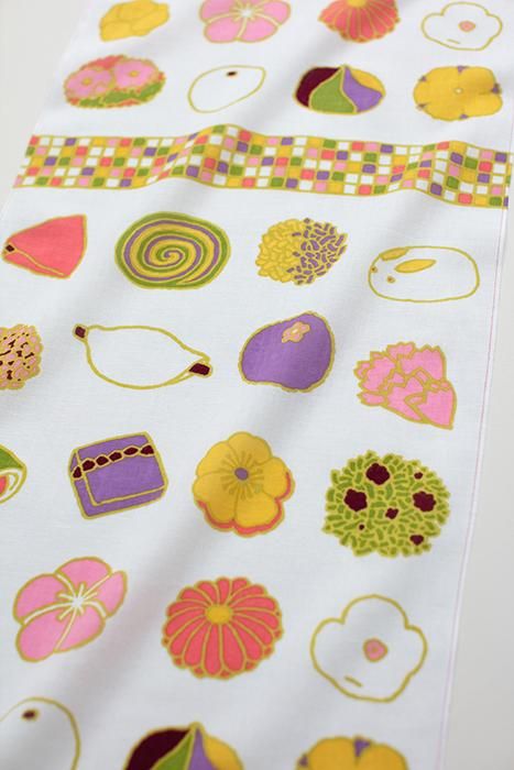 布料剪裁販售 （伊勢木棉 手巾）/日本糖果（我的糖果）<50cm>