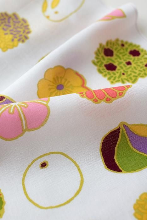 布料剪裁販售 （伊勢木棉 手巾）/日本糖果（我的糖果）<50cm>