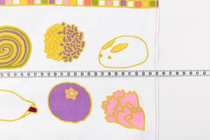 布料剪裁販售 （伊勢木棉 手巾）/日本糖果（我的糖果）<50cm>