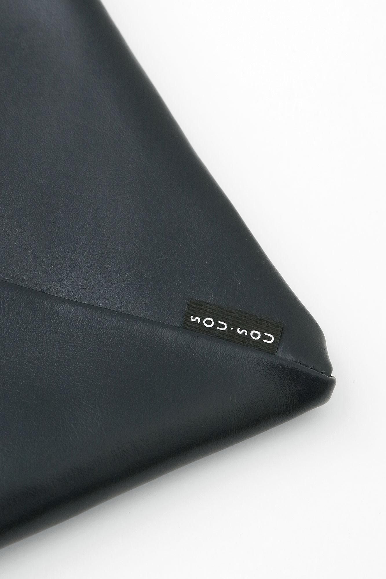 souko様ブラック一枚 革 一切袋（かわ いっさいぶくろ）／鉄紺（てつこん）