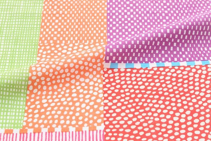 伊勢木棉圖案紋樣手巾（短版）點線 宮美