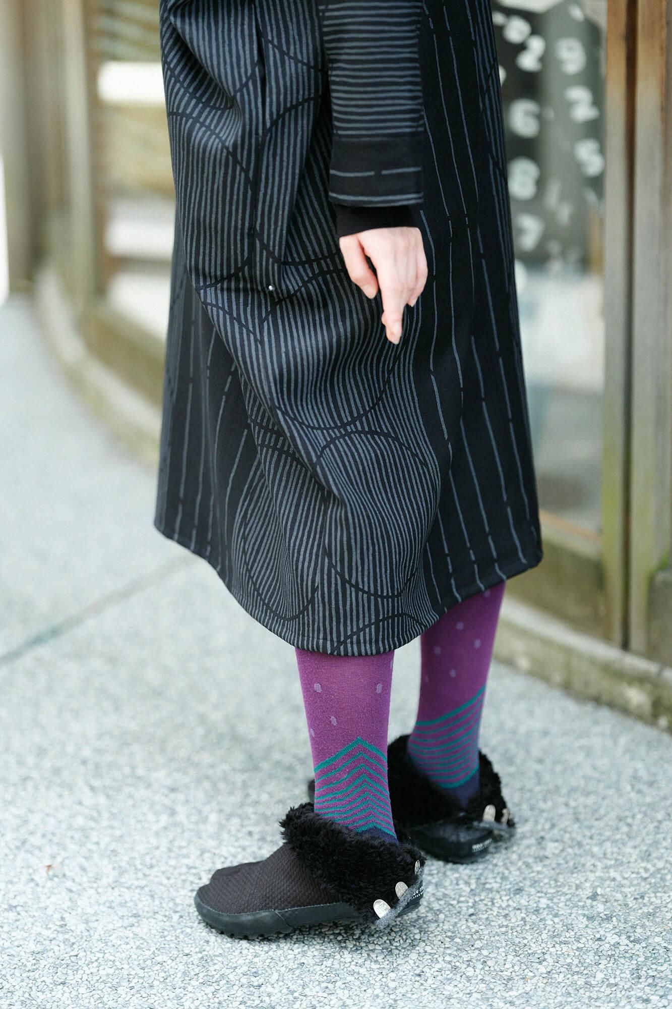 Tabi Tights／Kabuki Reddish Purple