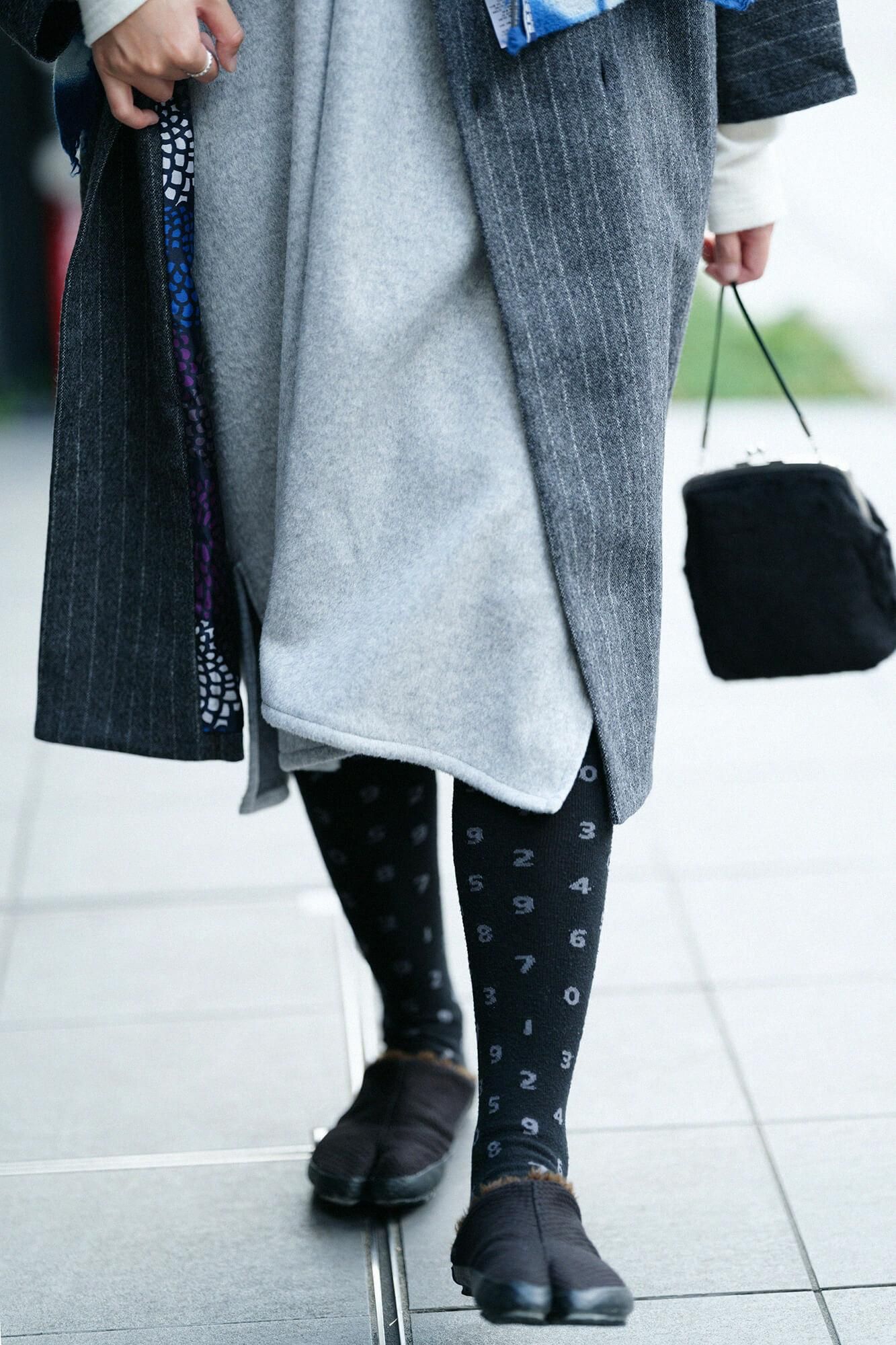 Collants tabi chaussettes / so-su-u peat coulor (en acier inoxydable)