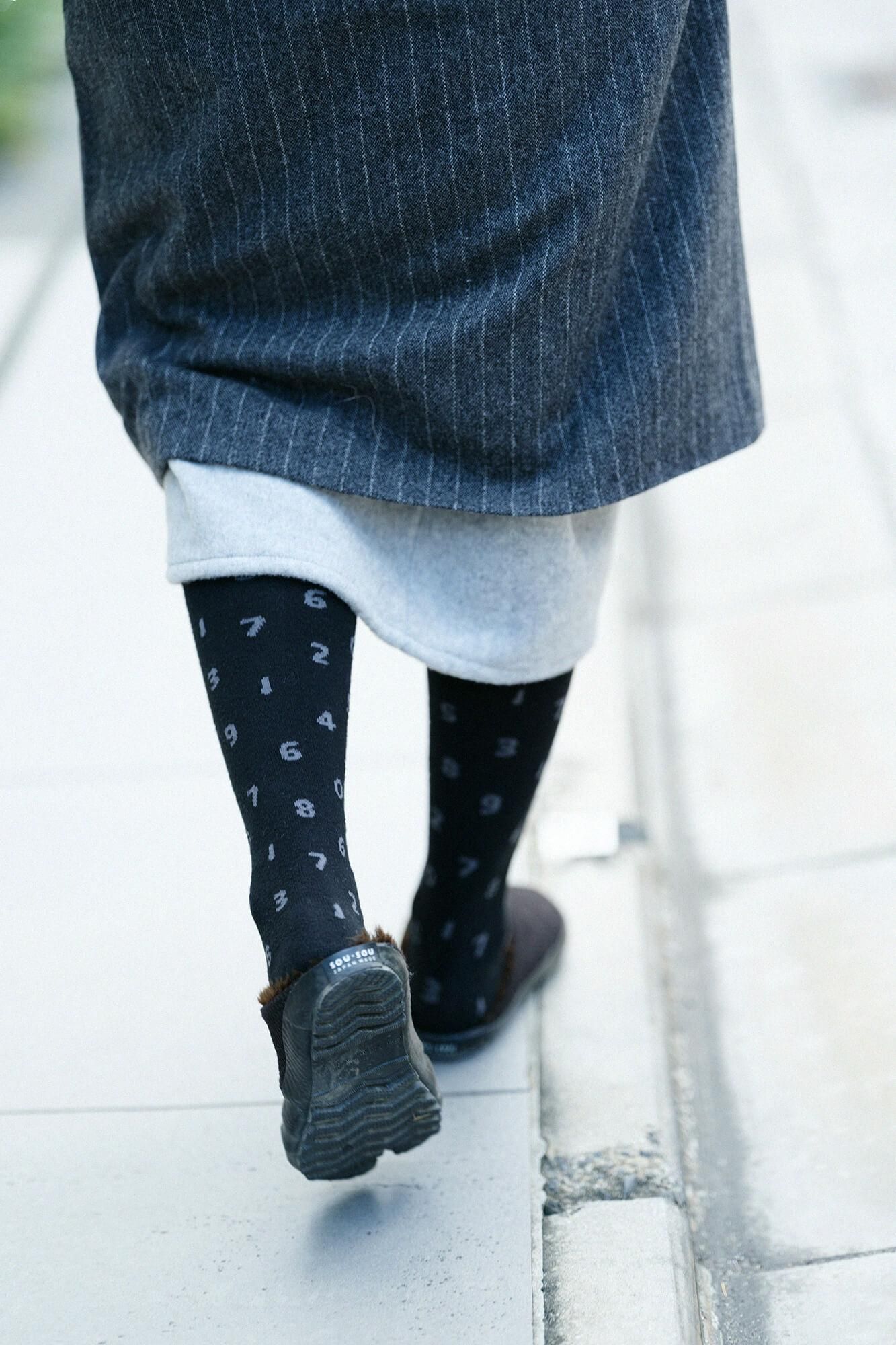 Collants tabi chaussettes / so-su-u peat coulor (en acier inoxydable)