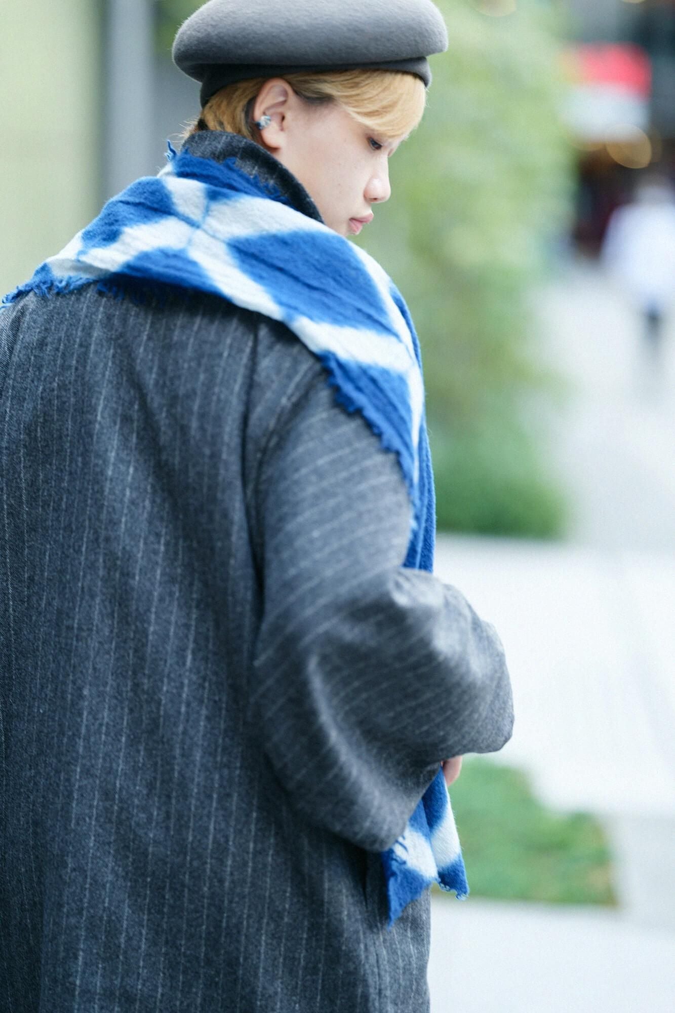 [仅在网络上提供] 浅井绞 (Shukuju) 披肩/板岛 (Ijime)