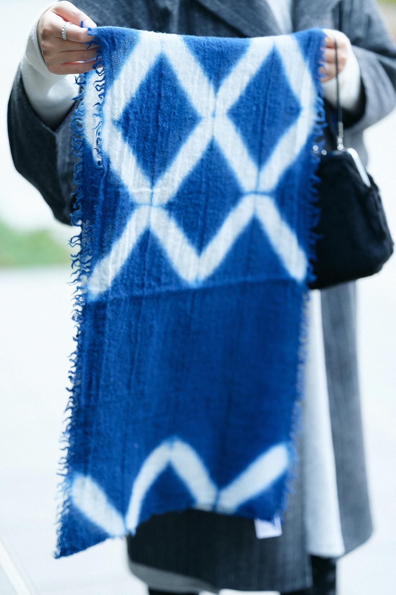 [仅在网络上提供] 浅井绞 (Shukuju) 披肩/板岛 (Ijime)