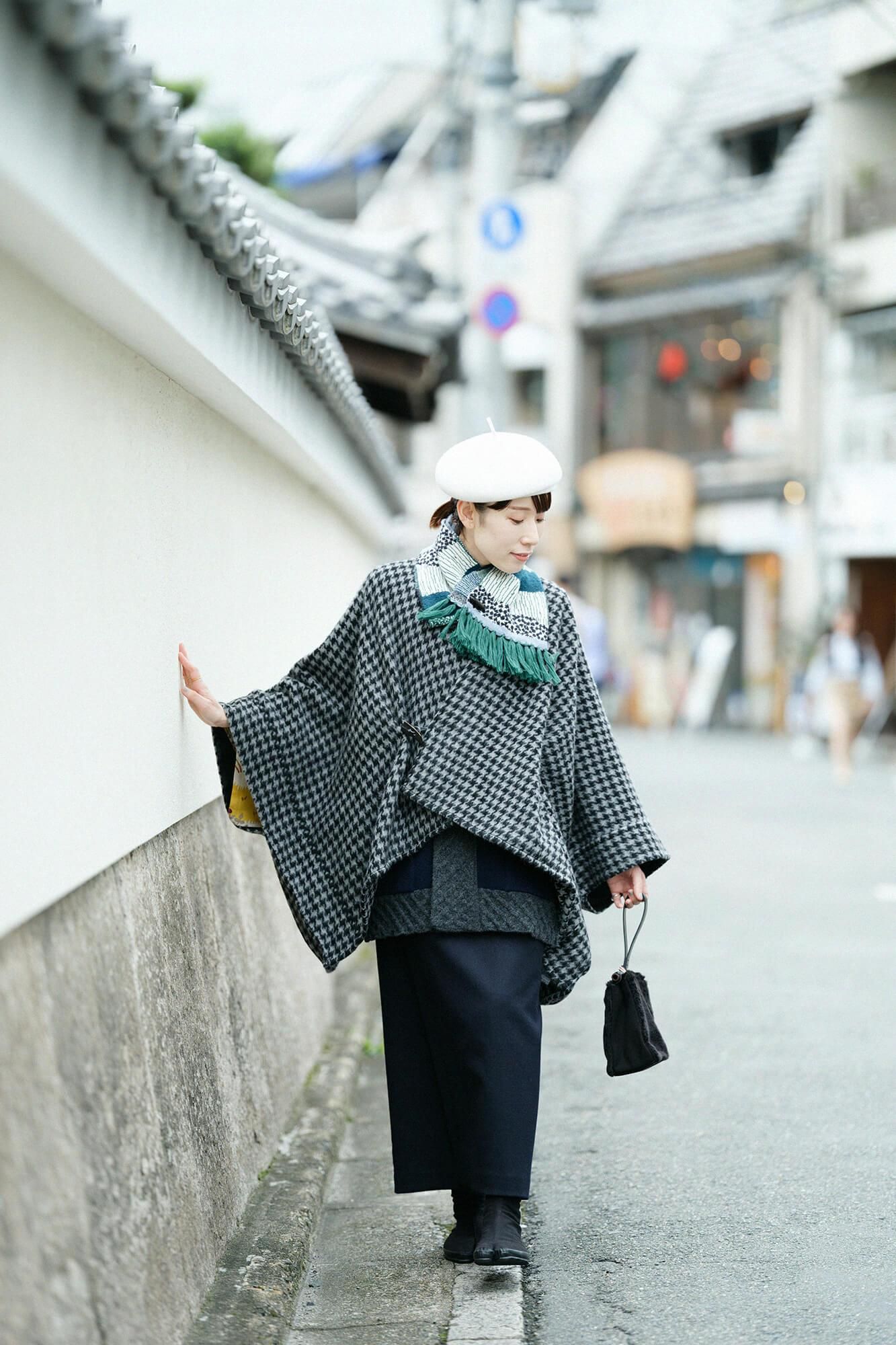 SOU・SOU ×MOONBAT 草編領巾／東山三十六峰 綠野