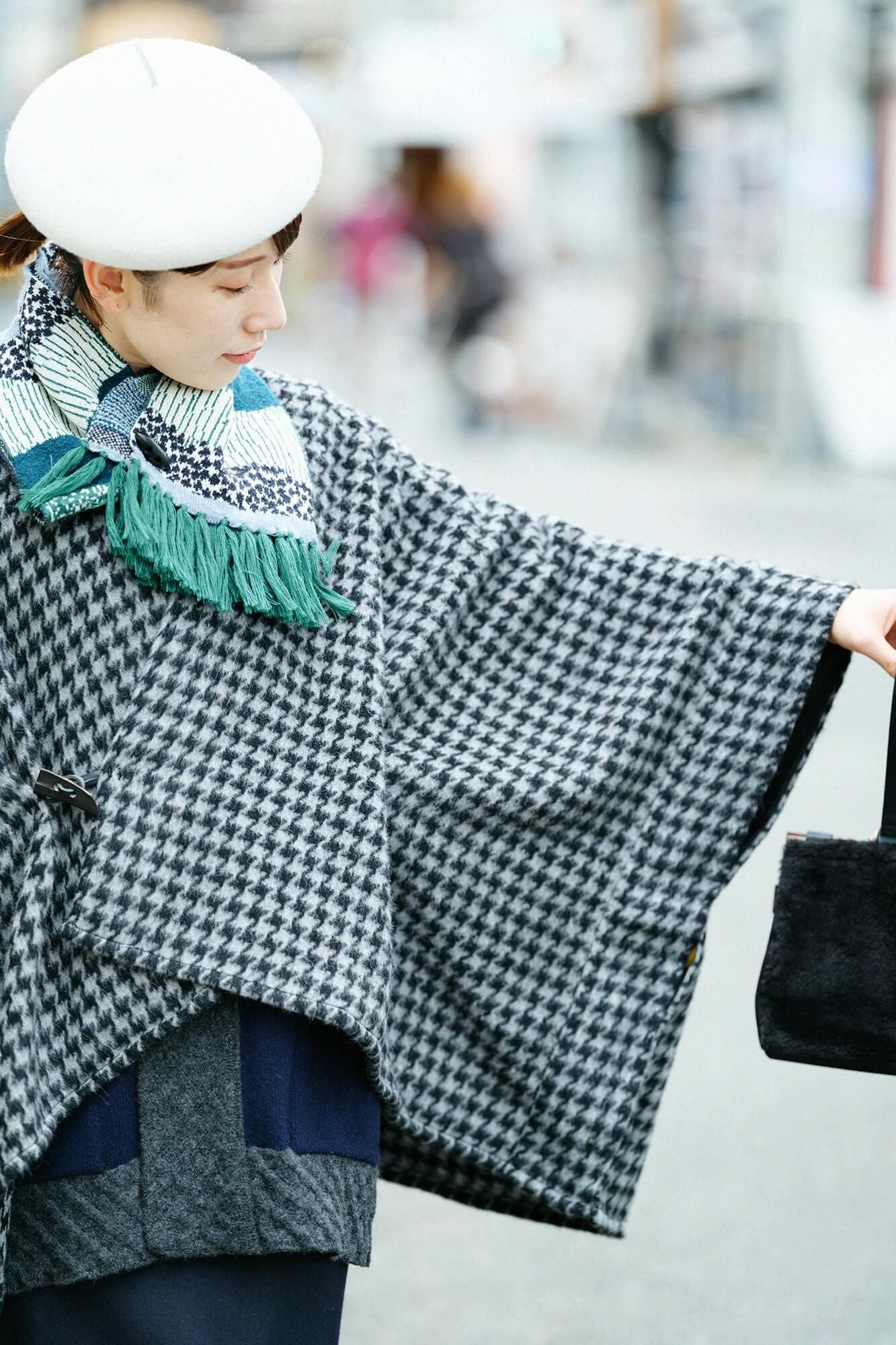 SOU・SOU ×MOONBAT 草編領巾／東山三十六峰 綠野