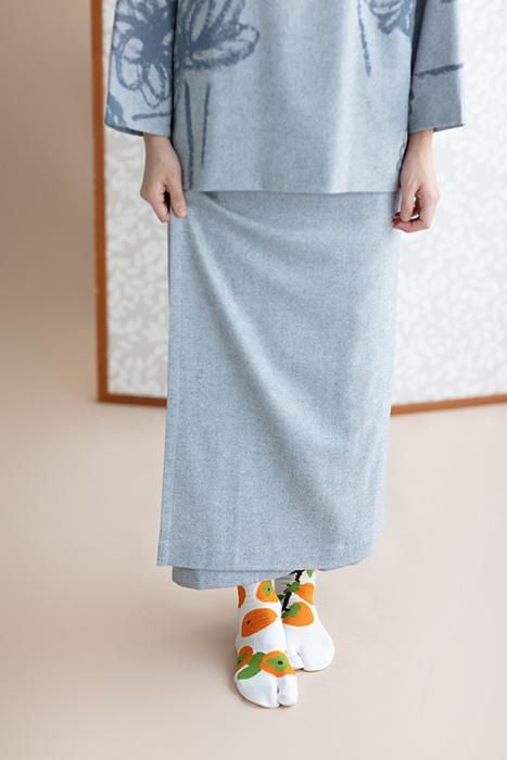 Tabi Socks (Mid-calf)／Persimmon【Men・Women】
