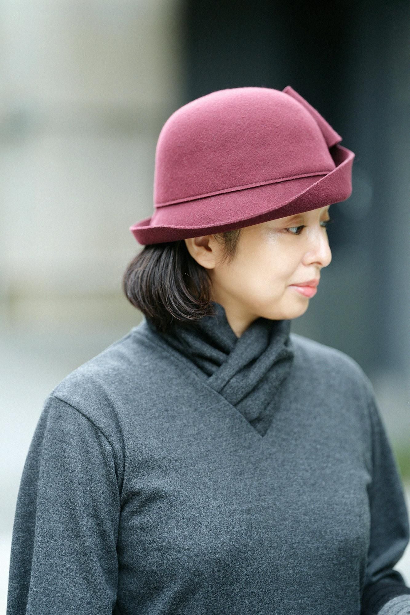 워셔블 울 천축 에리마키지반／짙은 회색