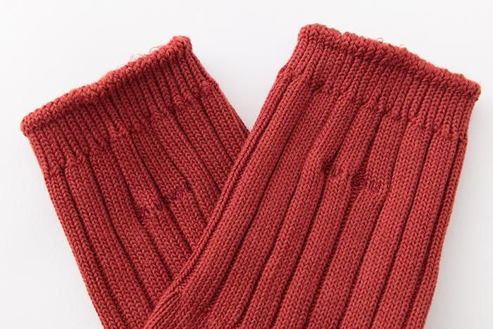 Rippstricksocken (normale Länge) / dunkelbraun [für Damen und Herren]