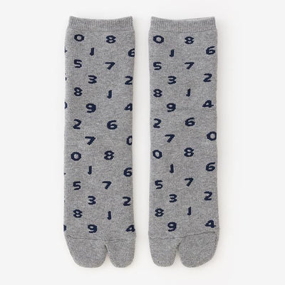 Pile Lining Tabi Socks (Mid-calf)／SO-SU-U Grey【Men・Women】