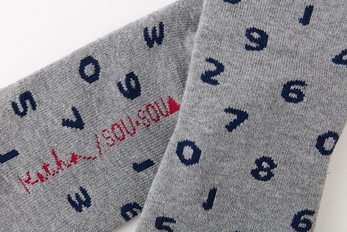 Pile Lining Tabi Socks (Mid-calf)／SO-SU-U Grey【Men・Women】