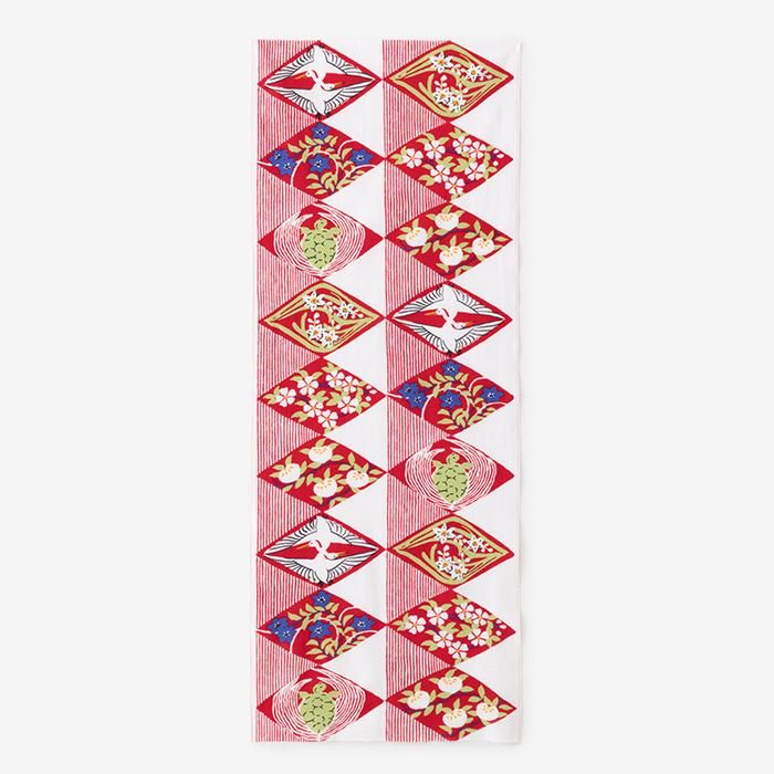 Ise Momen Textil-Tenugui/feierlicher Diamant (Iwaihishi) Tsunagi