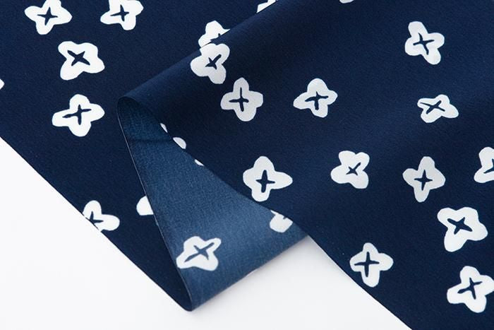 SOU・SOU×Kyoto Marubeni undershirt(Fabric）／Tiny Flowers Ink Blue(Tetsukon)