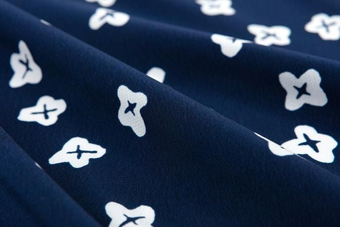 SOU・SOU×Kyoto Marubeni undershirt(Fabric）／Tiny Flowers Ink Blue(Tetsukon)