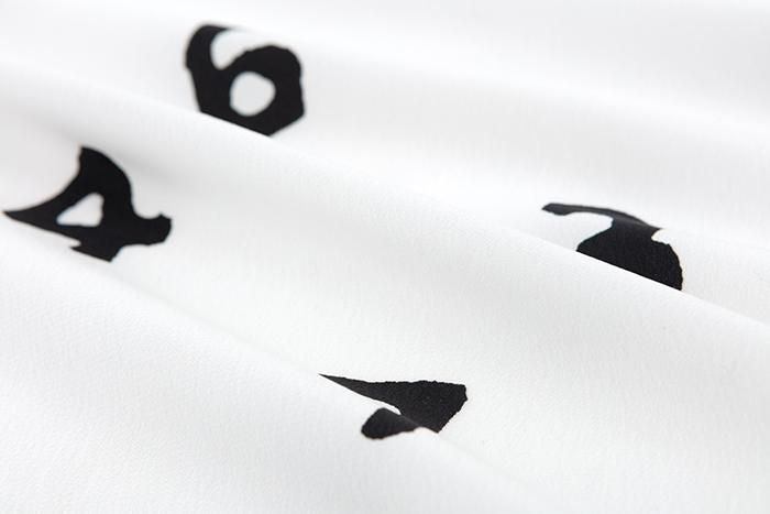 SOU・SOU×京都丸紅 汗衫（布料）／SO-SU-U十數 大 白色×黑色