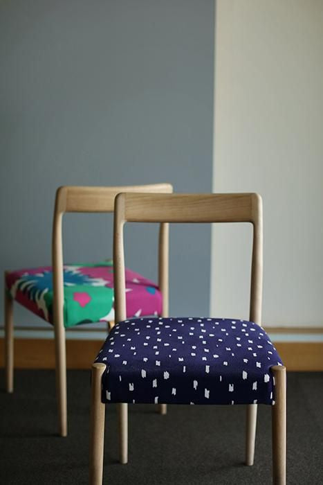 Sou ・ Sou × Coccole Tino Chair / Trip Clouds, bleu marine [※ Livraison d'environ 1 à 3 mois]