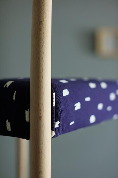 Sou ・ Sou × Coccole Tino Chair / Trip Clouds, bleu marine [※ Livraison d'environ 1 à 3 mois]