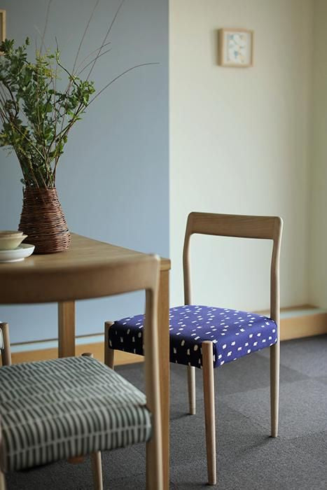 Sou ・ Sou × Coccole Tino Chair / Trip Clouds, bleu marine [※ Livraison d'environ 1 à 3 mois]