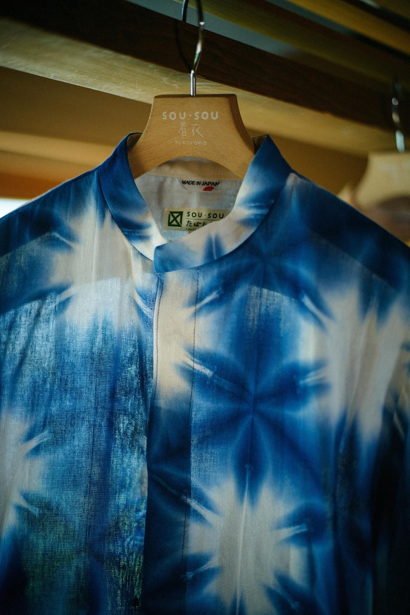 Tabata Shibori, Chita Momen Text, Graskleidung, Oberteil