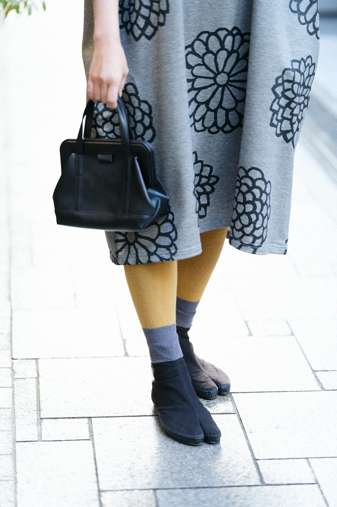 彩三寸 內搭褲／山吹茶×鉛色