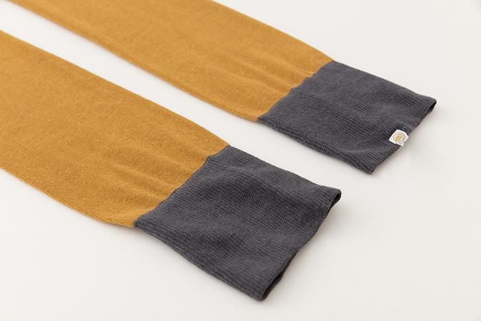 彩三寸 內搭褲／山吹茶×鉛色