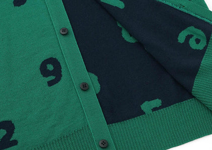 スーパー140'sジャカード カーディガン