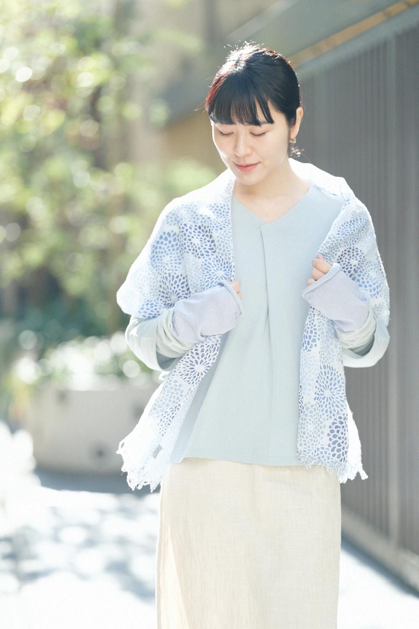 薙刀袖襞（なぎなたそでひだ）ジバン／千草鼠（ちぐさねず）