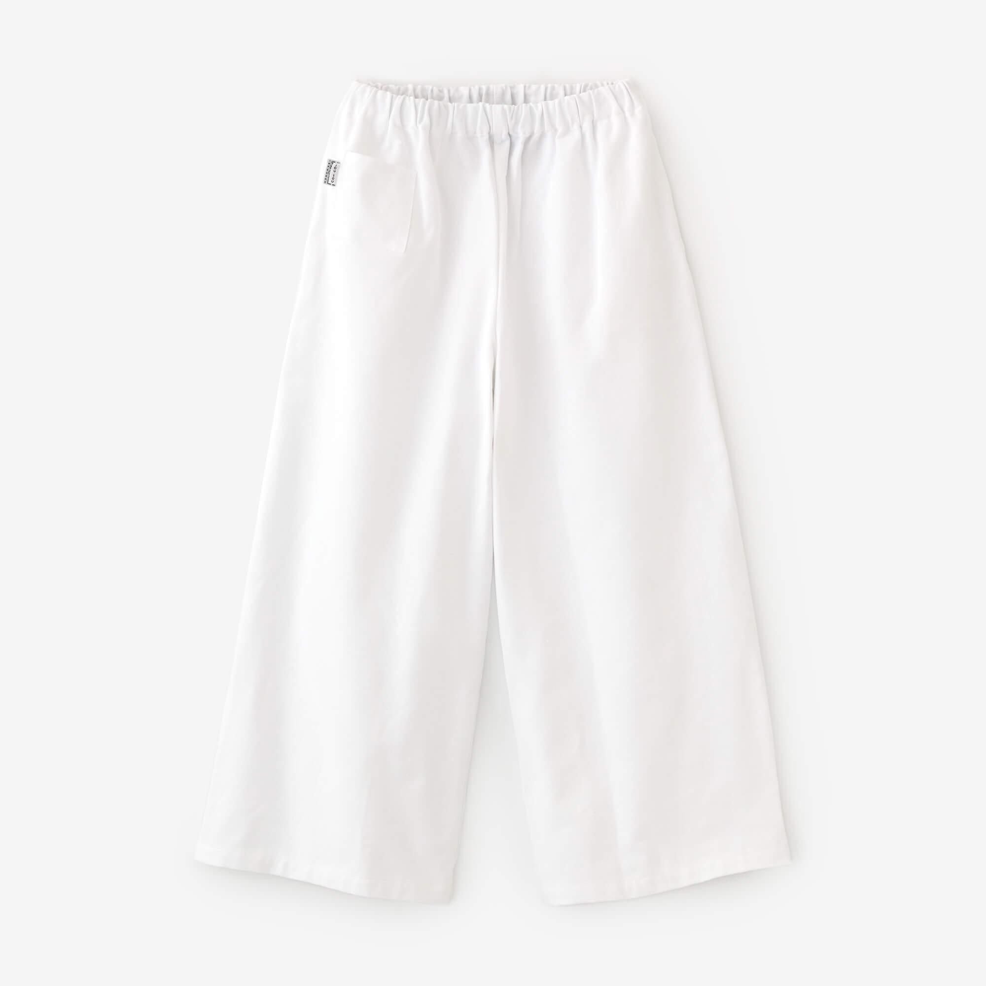 SOU・SOU 未使用品 伊勢木綿 10/3 広形もんぺ 定価13900円 イージーワイド パンツ ホワイト レディース ソウソウ【中古】5-0926M♪ 伊勢木綿 10/3 広形（ひろなり）もんぺ／つくも