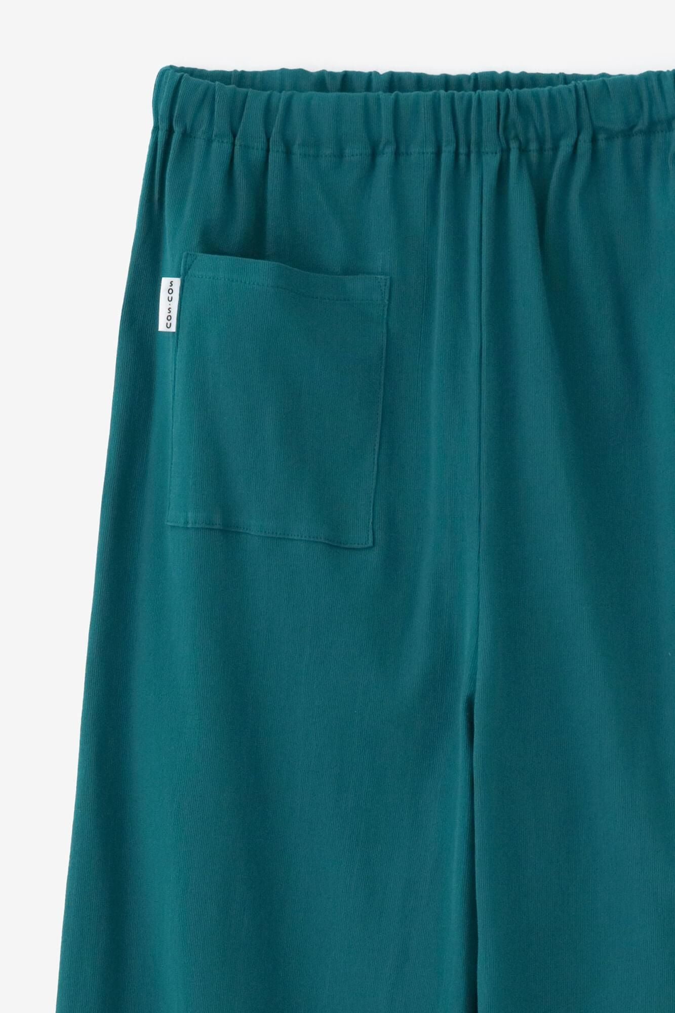 Chizimi Cotton 40/40 Skinny Pants / Marine Green