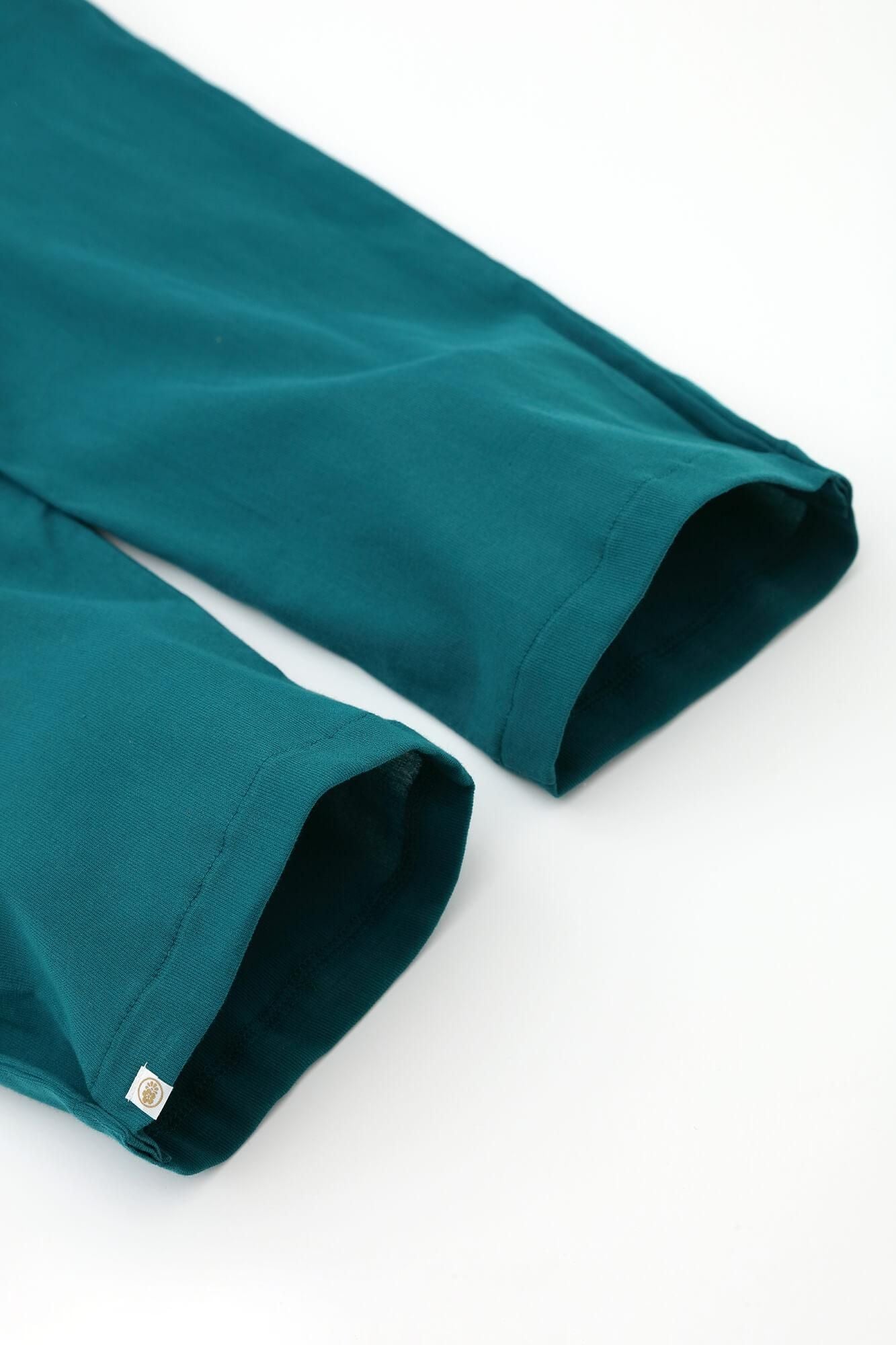 Chizimi Cotton 40/40 Skinny Pants / Marine Green