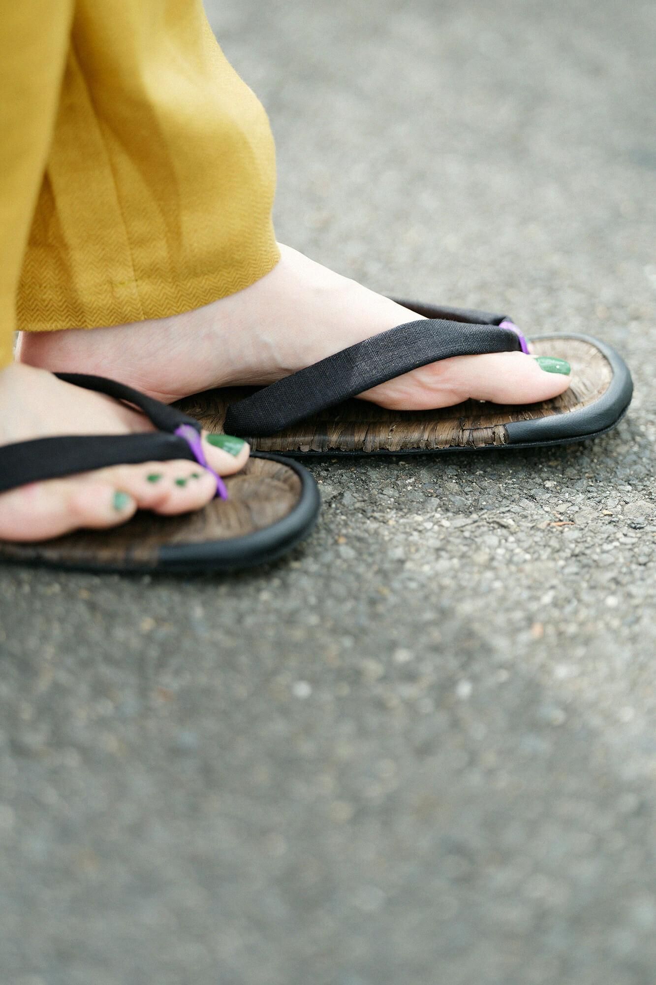 Asabura Sandals Black／Black