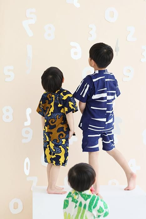 ●Isemomen Cotton Jinbei Set / Raging Billows
